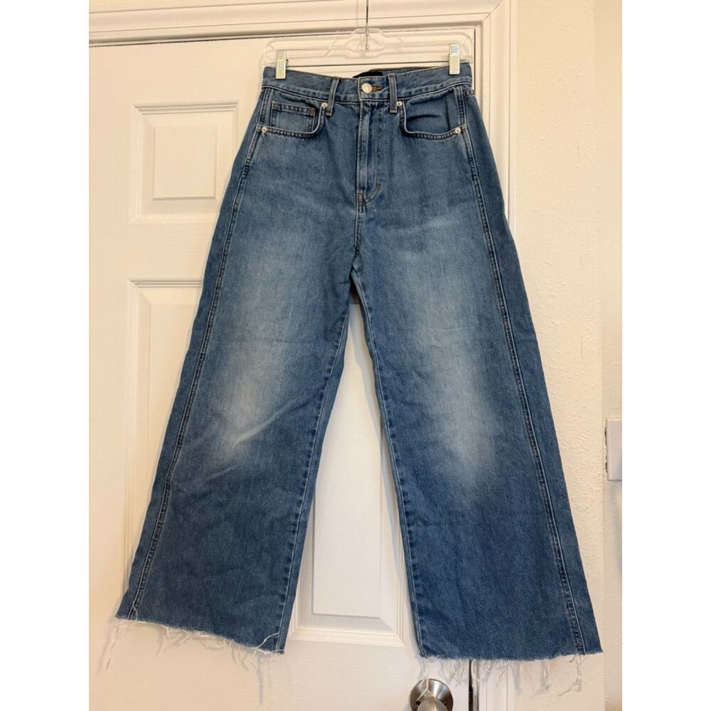 Veronica Beard Jeans Taylor Wide Leg Crop - Size 28